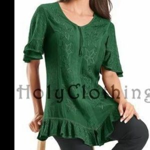 Black size Large Holy Clothing Rachelle Tunic Top